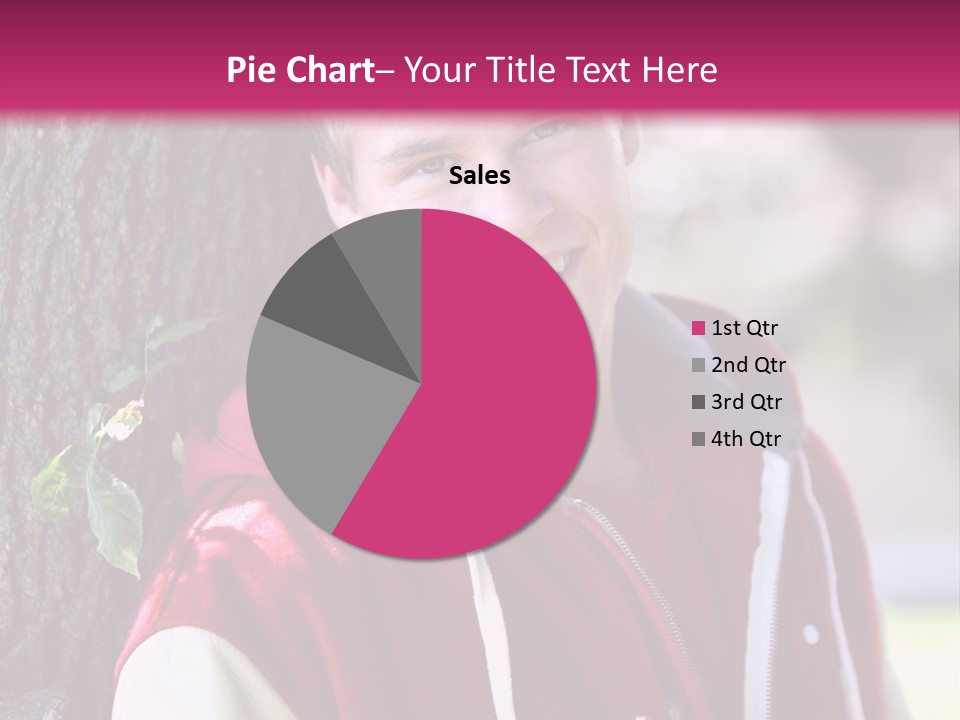 Alone Handsome Happy PowerPoint Template