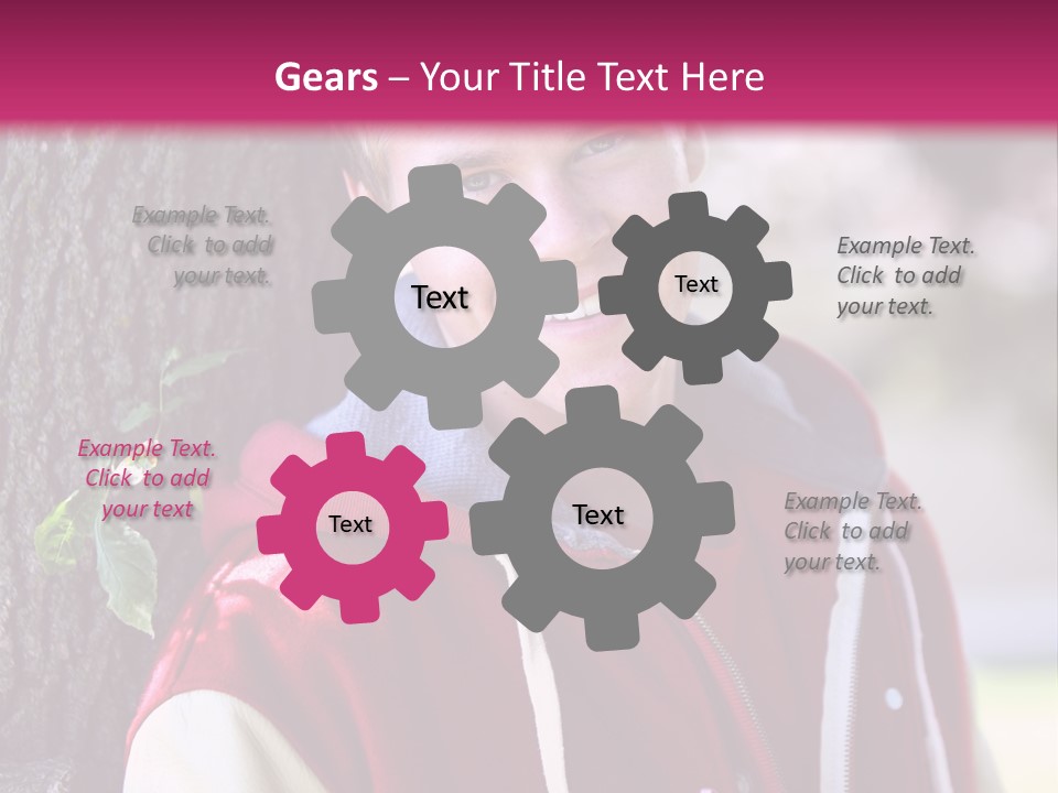 Alone Handsome Happy PowerPoint Template