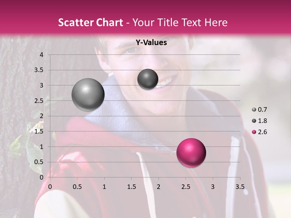 Alone Handsome Happy PowerPoint Template