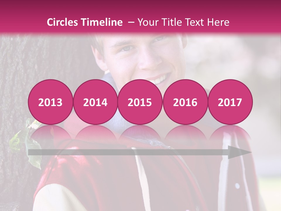 Alone Handsome Happy PowerPoint Template