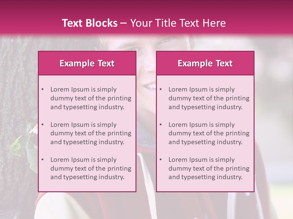 Alone Handsome Happy PowerPoint Template