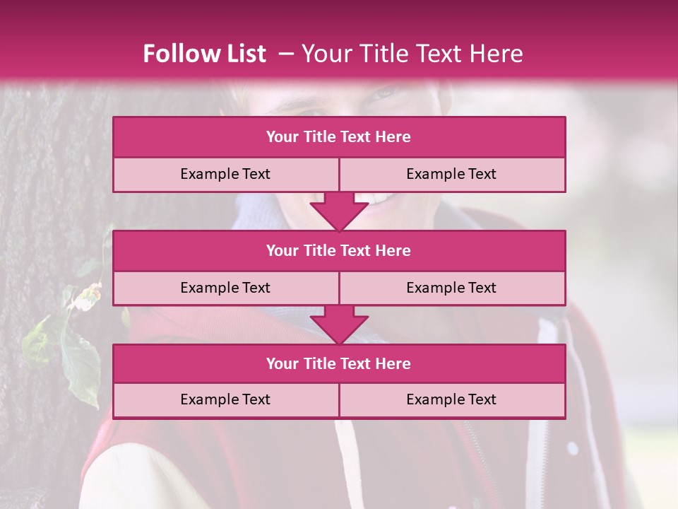 Alone Handsome Happy PowerPoint Template