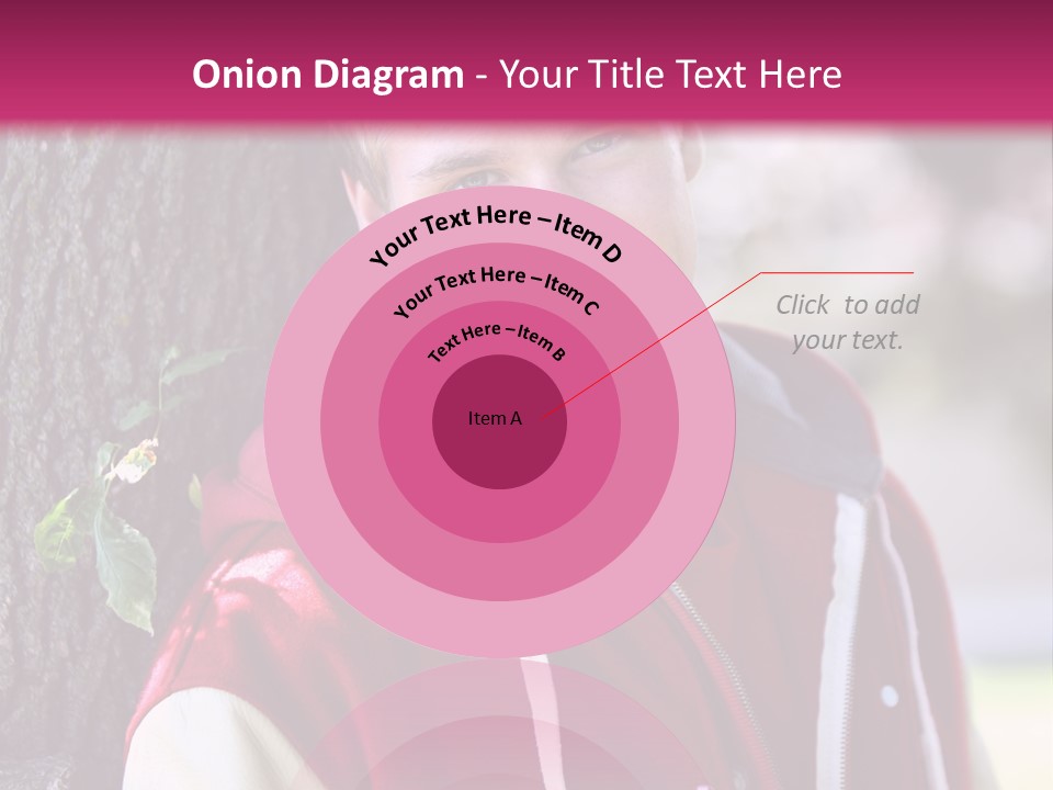 Alone Handsome Happy PowerPoint Template