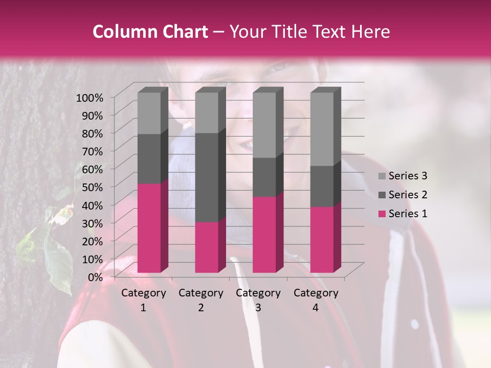 Alone Handsome Happy PowerPoint Template