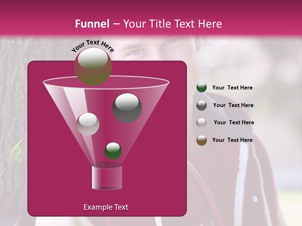 Alone Handsome Happy PowerPoint Template