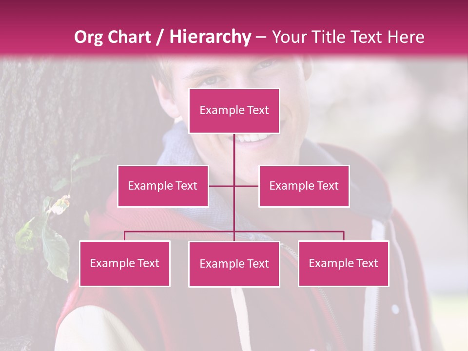 Alone Handsome Happy PowerPoint Template