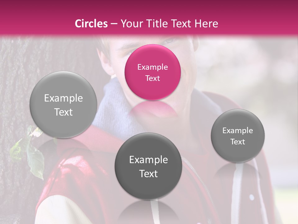 Alone Handsome Happy PowerPoint Template