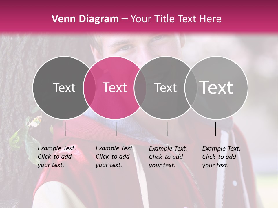Alone Handsome Happy PowerPoint Template