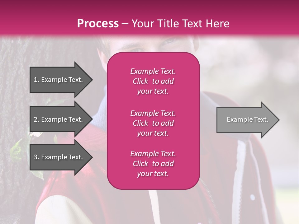 Alone Handsome Happy PowerPoint Template