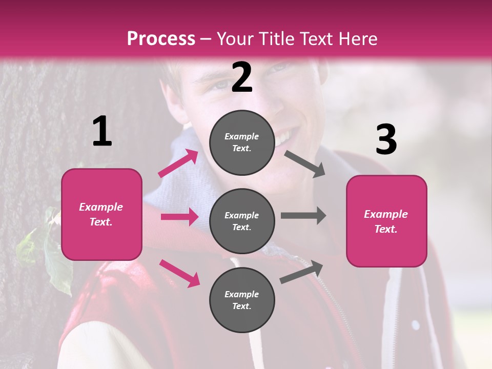 Alone Handsome Happy PowerPoint Template