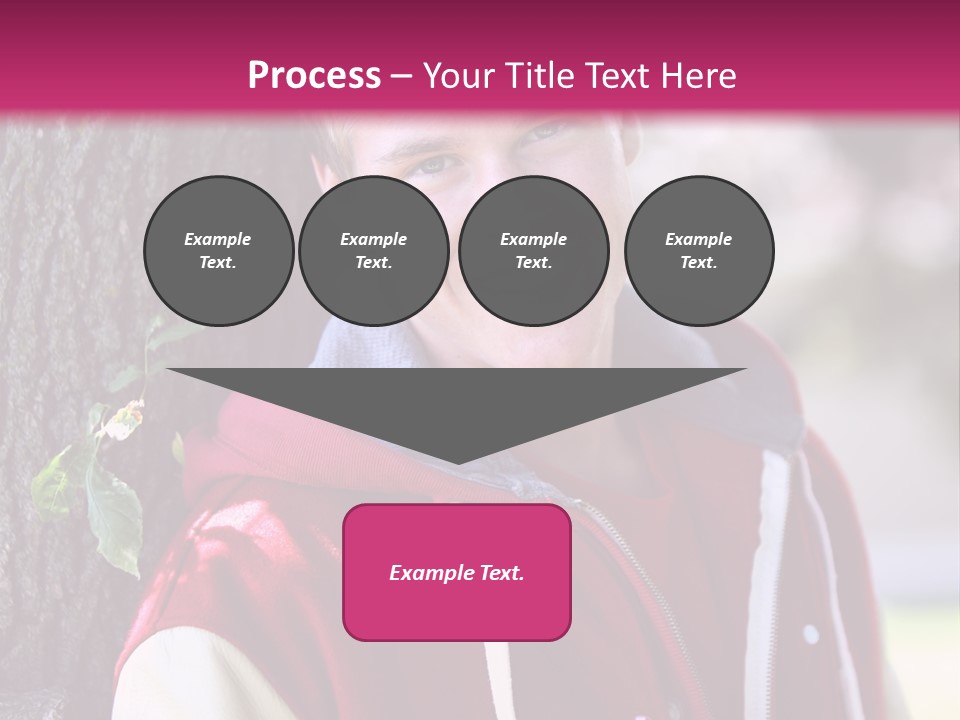 Alone Handsome Happy PowerPoint Template