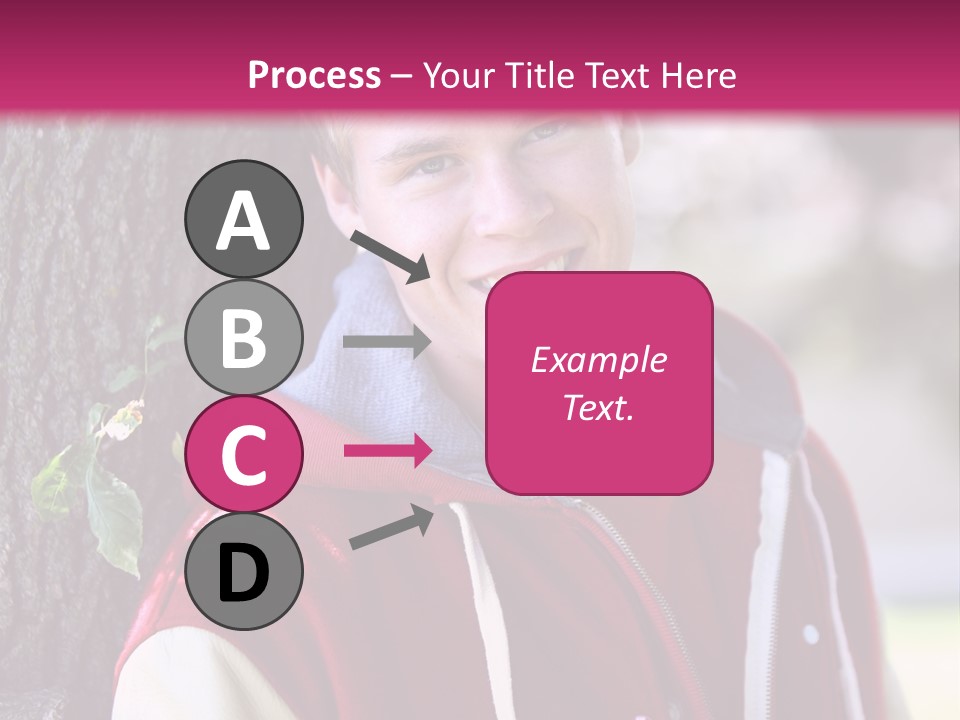 Alone Handsome Happy PowerPoint Template