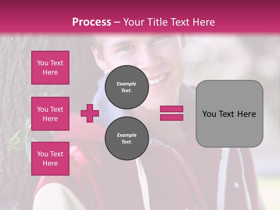 Alone Handsome Happy PowerPoint Template