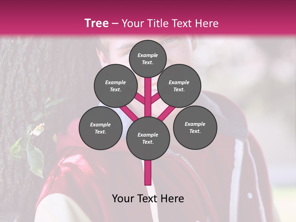 Alone Handsome Happy PowerPoint Template