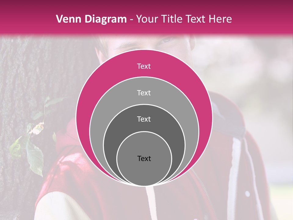 Alone Handsome Happy PowerPoint Template