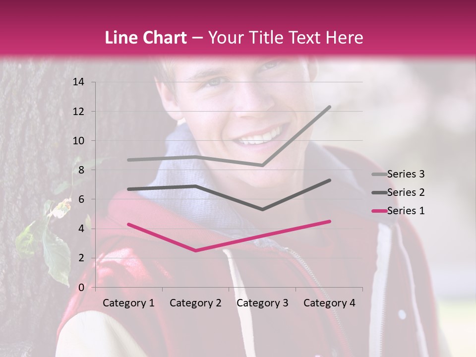 Alone Handsome Happy PowerPoint Template