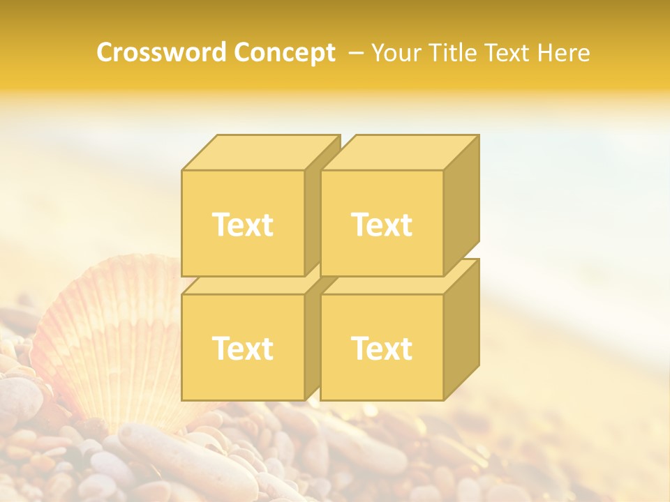 Caribbean Travel Blue PowerPoint Template