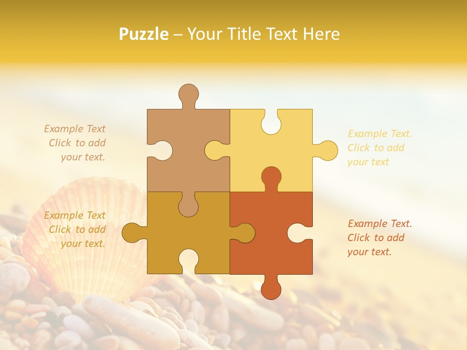 Caribbean Travel Blue PowerPoint Template