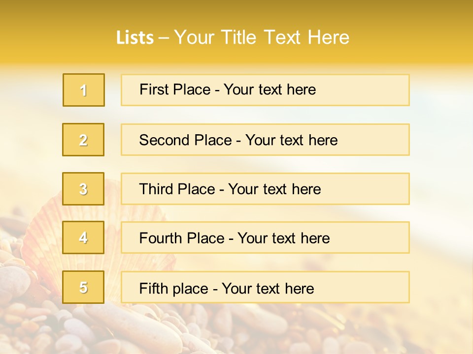 Caribbean Travel Blue PowerPoint Template