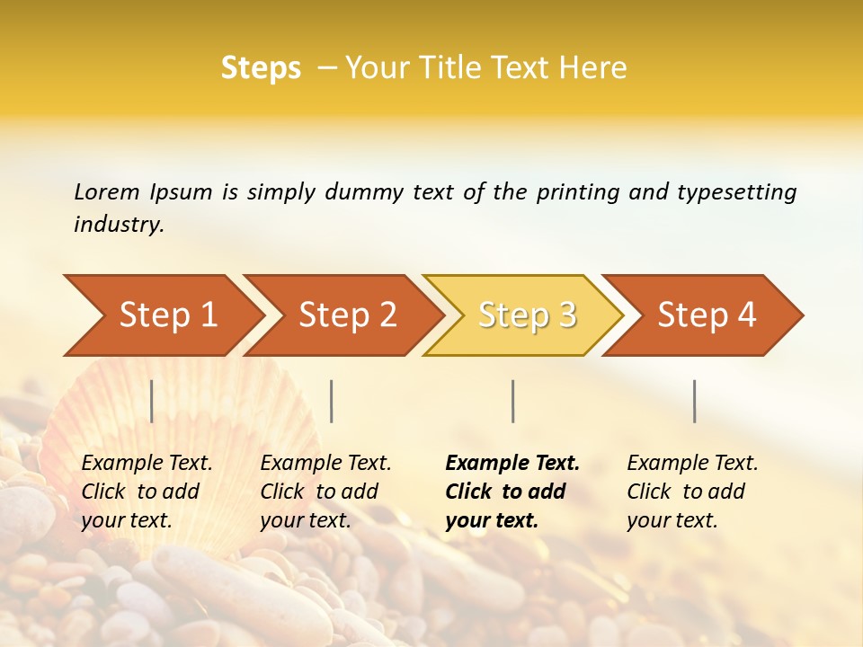 Caribbean Travel Blue PowerPoint Template