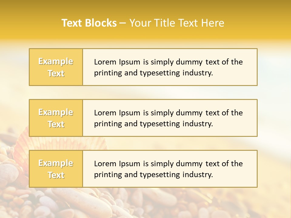 Caribbean Travel Blue PowerPoint Template