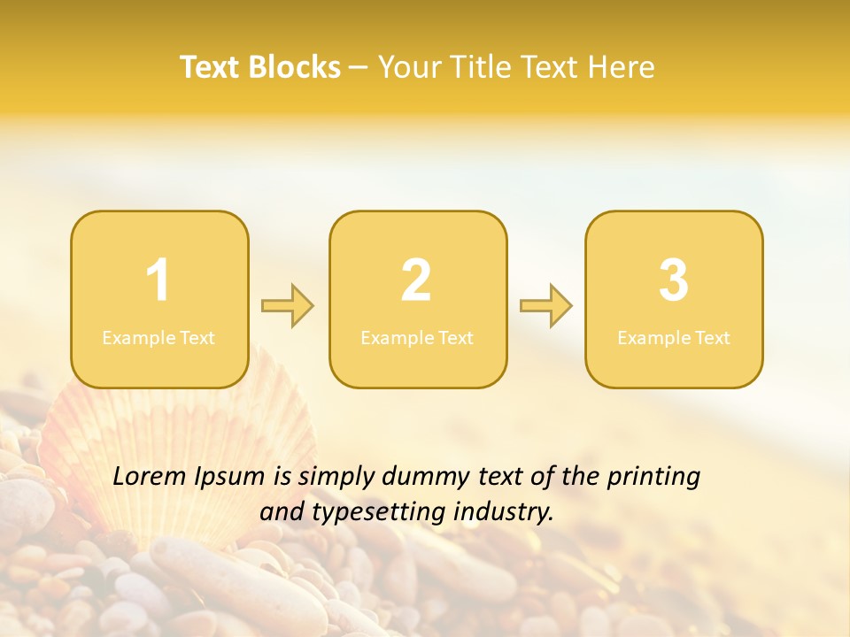 Caribbean Travel Blue PowerPoint Template