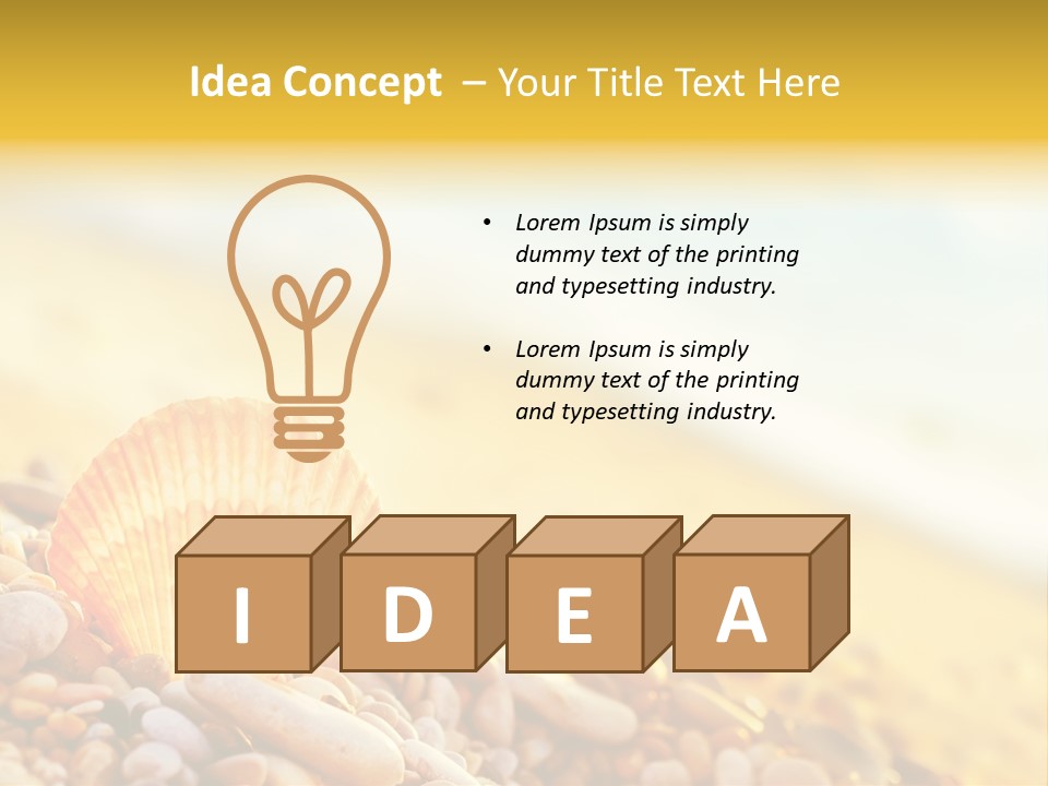 Caribbean Travel Blue PowerPoint Template