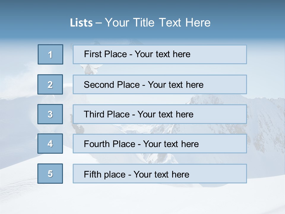 Cool Active Resorts PowerPoint Template
