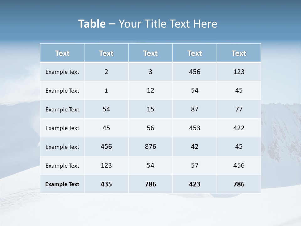 Cool Active Resorts PowerPoint Template