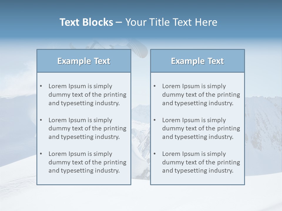 Cool Active Resorts PowerPoint Template