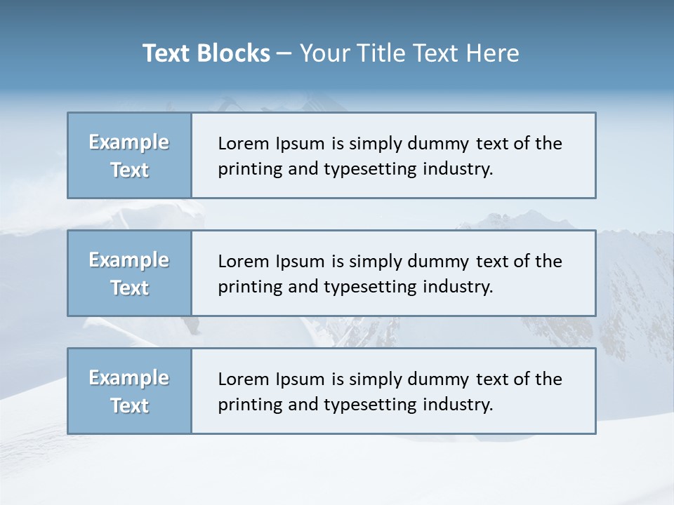 Cool Active Resorts PowerPoint Template