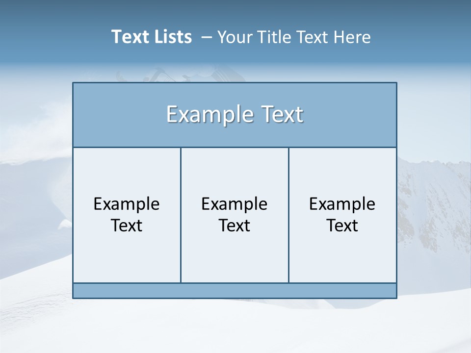 Cool Active Resorts PowerPoint Template