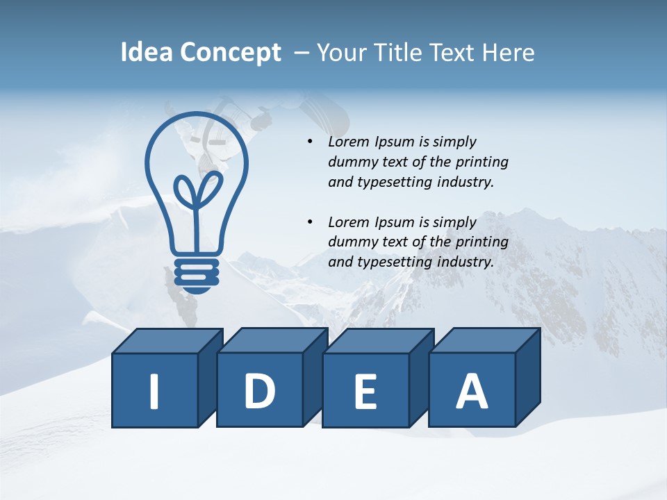 Cool Active Resorts PowerPoint Template