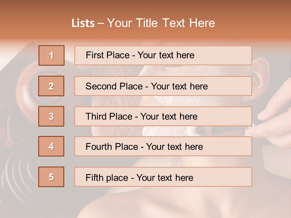Spa Cosmetician Resting PowerPoint Template