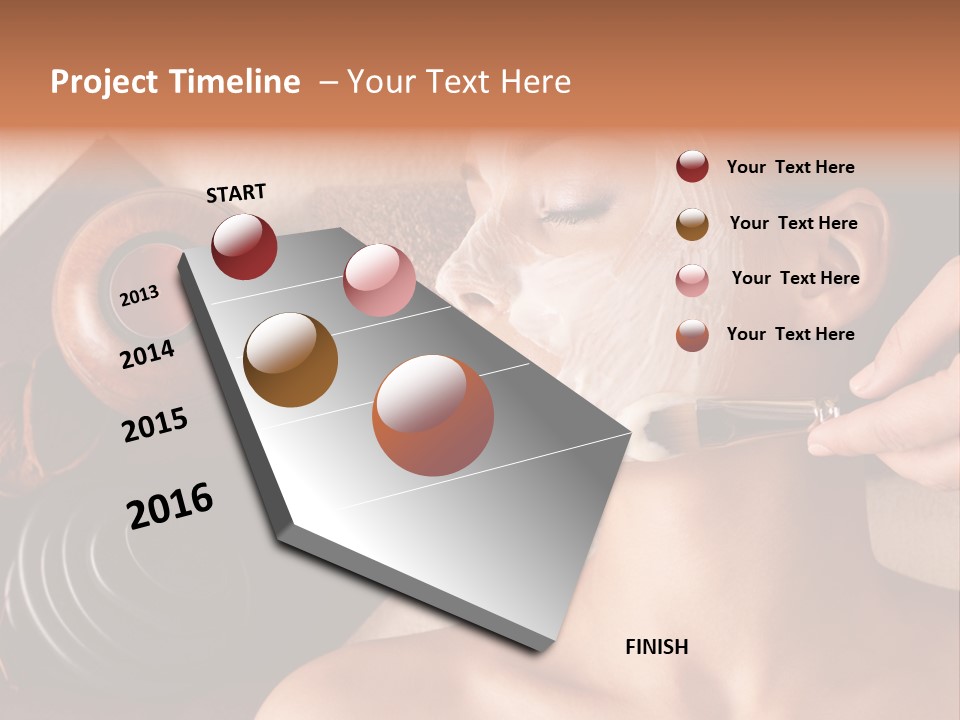 Spa Cosmetician Resting PowerPoint Template