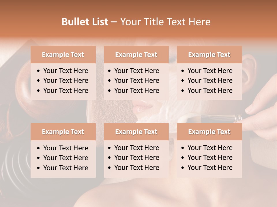 Spa Cosmetician Resting PowerPoint Template