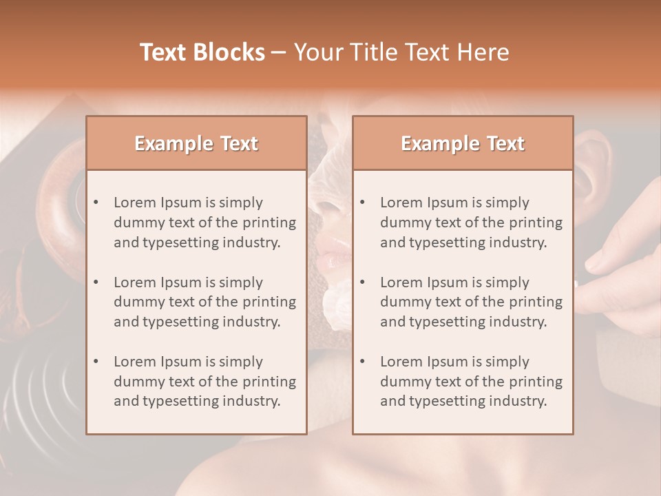 Spa Cosmetician Resting PowerPoint Template