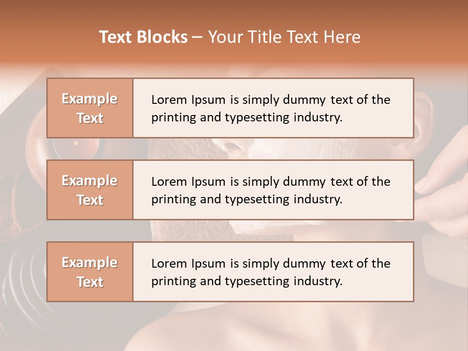 Spa Cosmetician Resting PowerPoint Template