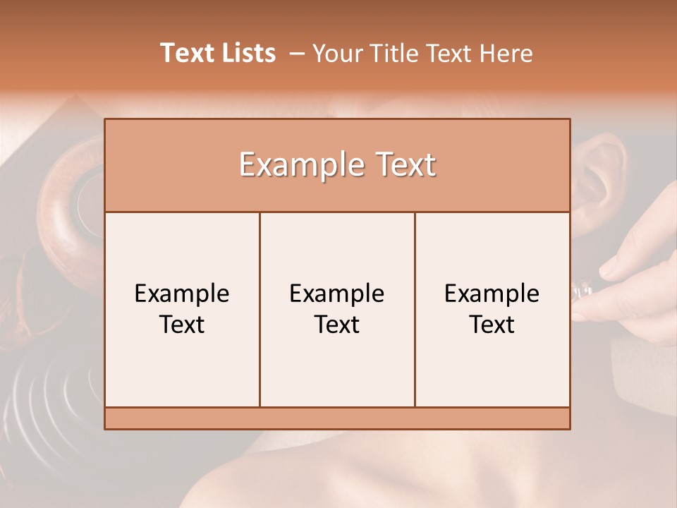 Spa Cosmetician Resting PowerPoint Template