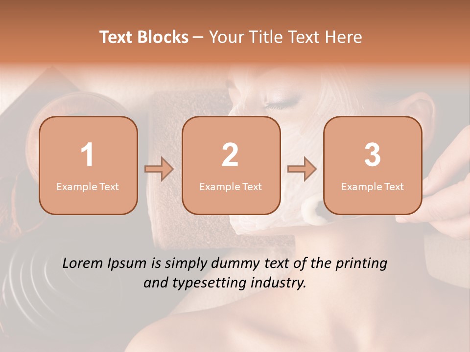 Spa Cosmetician Resting PowerPoint Template