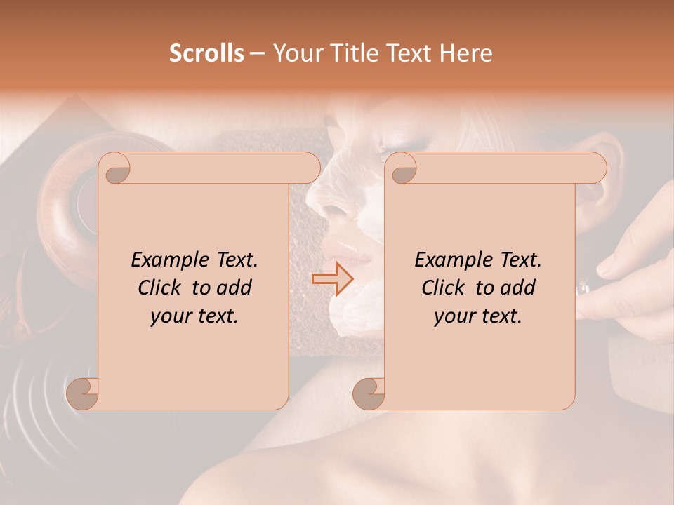 Spa Cosmetician Resting PowerPoint Template