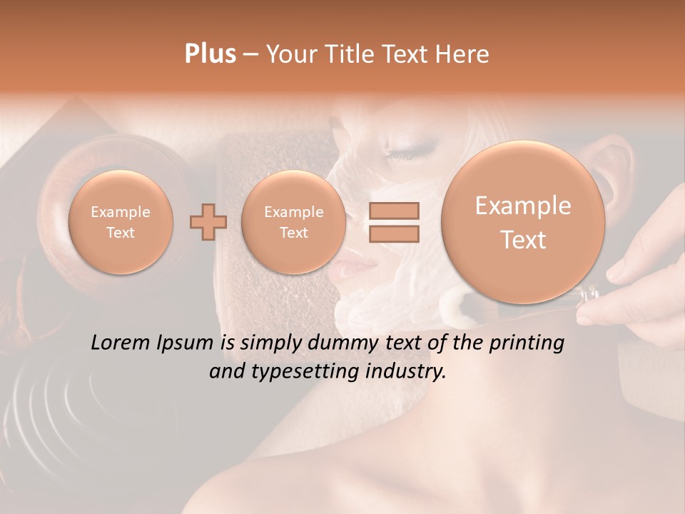 Spa Cosmetician Resting PowerPoint Template