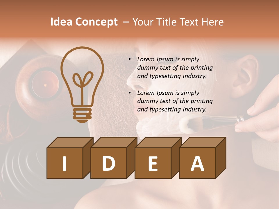 Spa Cosmetician Resting PowerPoint Template