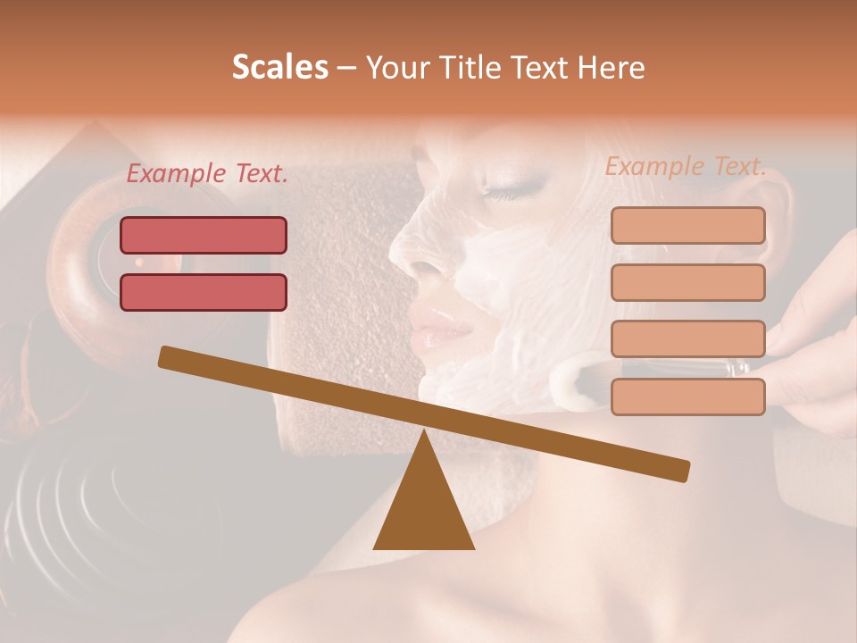 Spa Cosmetician Resting PowerPoint Template