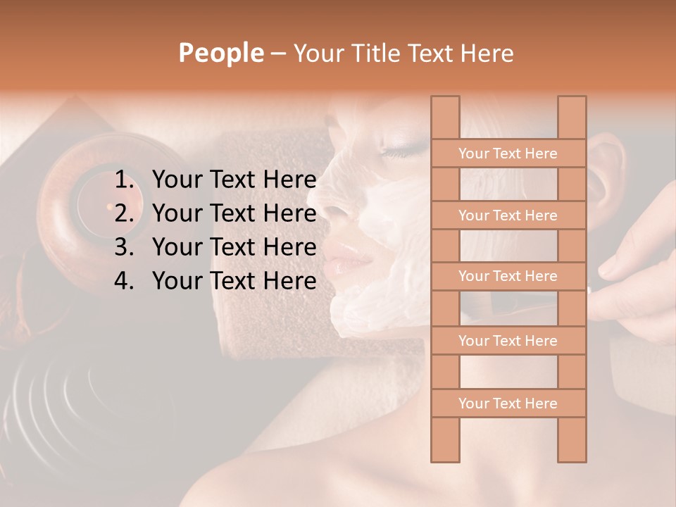 Spa Cosmetician Resting PowerPoint Template