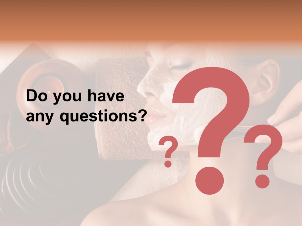 Spa Cosmetician Resting PowerPoint Template