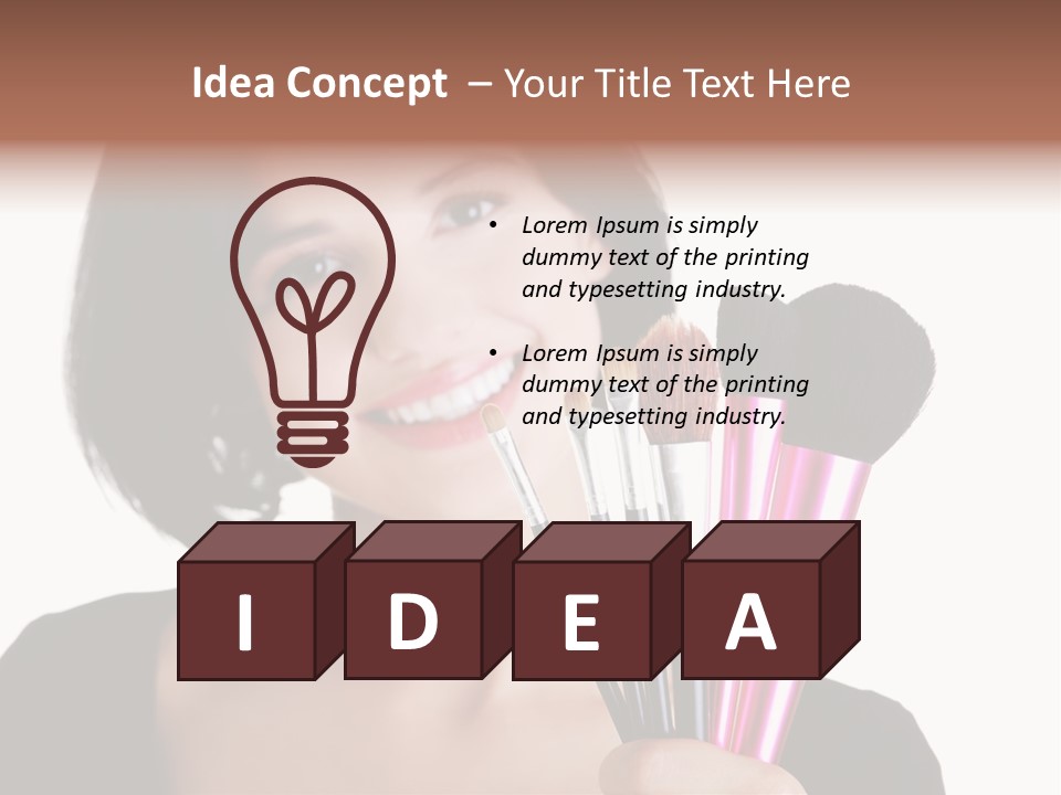 Paint Makeover Artist PowerPoint Template