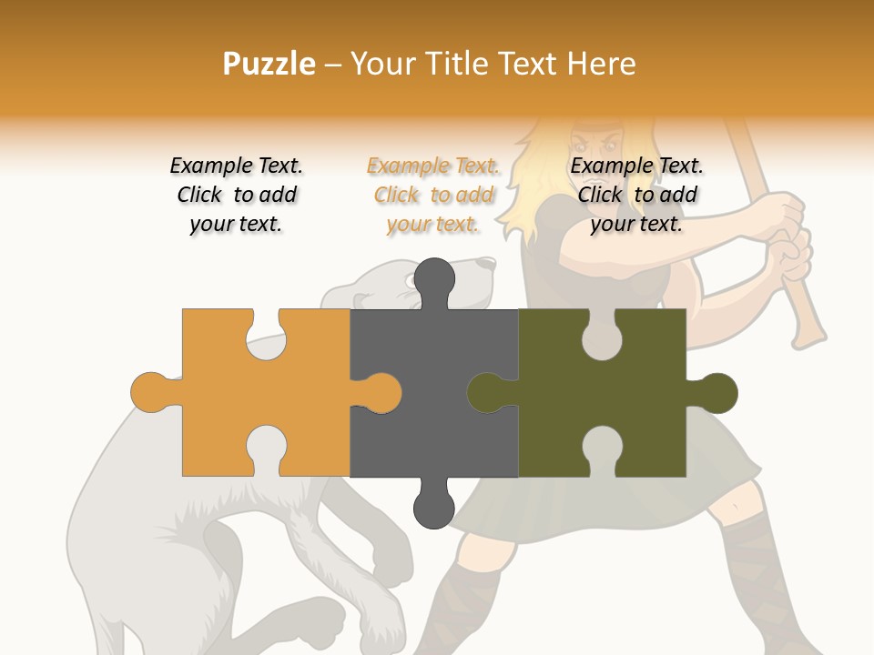 Cu Chulainn Brave Kilt PowerPoint Template