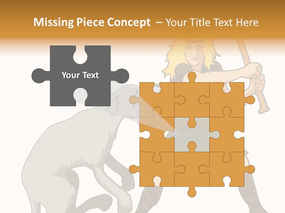 Cu Chulainn Brave Kilt PowerPoint Template