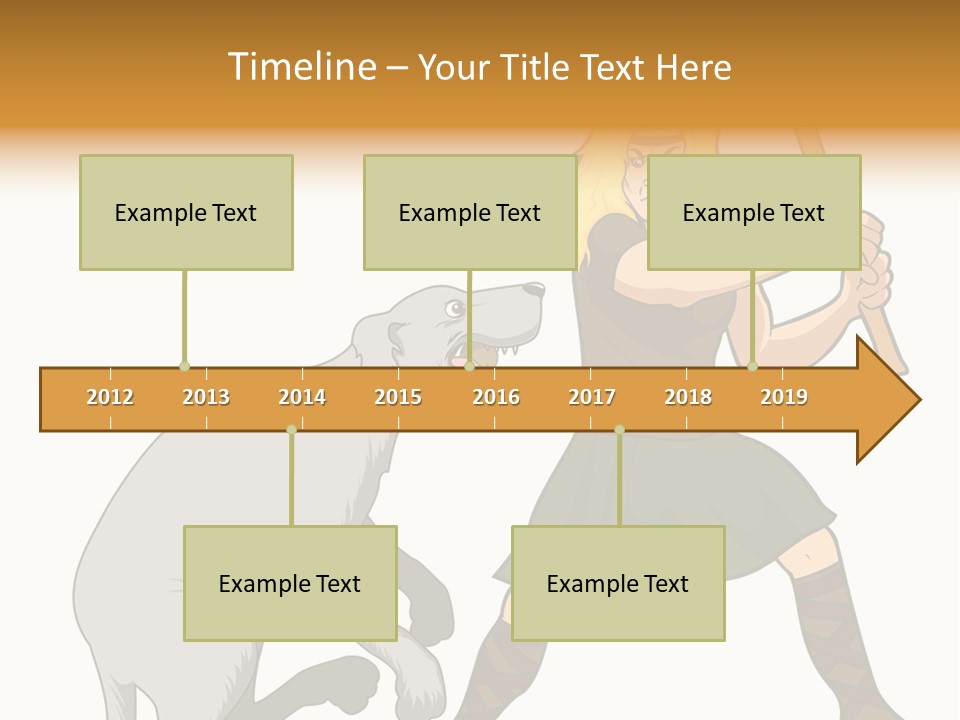 Cu Chulainn Brave Kilt PowerPoint Template